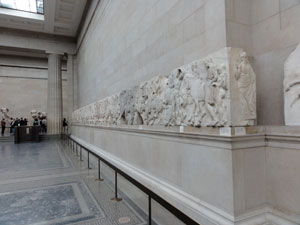 Part of the frieze that ran along the Parthenon